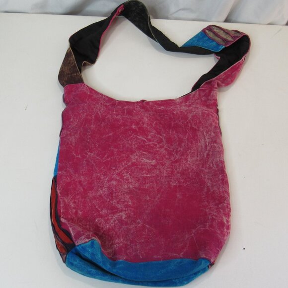 Colorful Bahamas Hobo Cotton Sling Cross Body Messenger Shoulder Bag - Picture 2 of 7